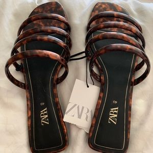 Zara Tortoise Shell Sandals